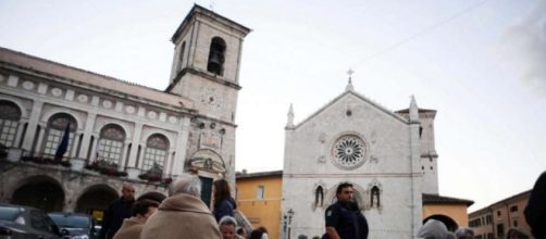 Norcia prima del violento sisma di questa mattina