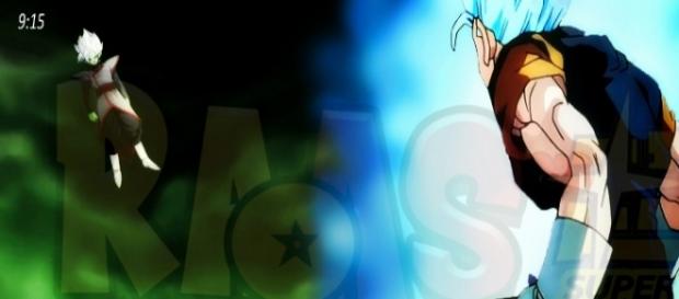 "FanArt" de Vegetto enfrentando a Zamasu realizado por "Raas". "FanArt" de Vegetto enfrentando a Zamasu realizado por "Raas".