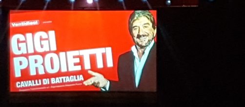 Il manifesto dello spettacolo di Proietti all'Auditorium di Roma