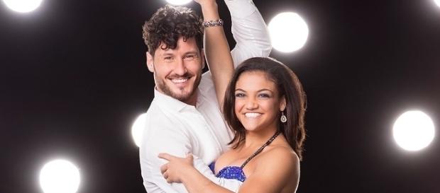 "DWTS" screencap - Laurie Hernandez (with partner Val Chmerkovskiy) wants to meet movie star Dave Franco. "DWTS" screencap - Laurie Hernandez (with partner Val Chmerkovskiy) wants to meet movie star Dave Franco.