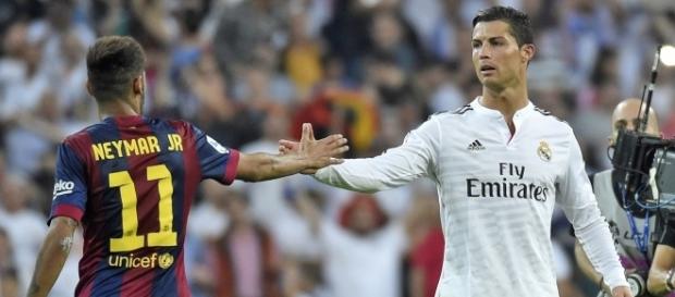 Neymar e Cristiano Ronaldo são rivais dentro dos gramados Neymar e Cristiano Ronaldo são rivais dentro dos gramados