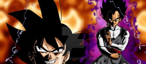 VEGETA Y BLACK GOKU DRAGON BALL SUPER VEGETA Y BLACK GOKU DRAGON BALL SUPER
