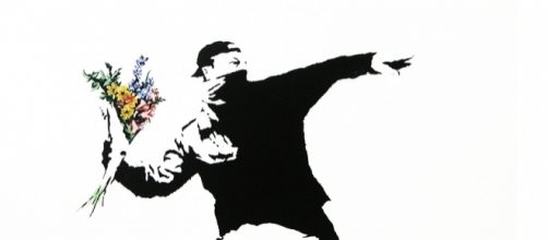 The Flower Thrower - Banksy - flickr.com