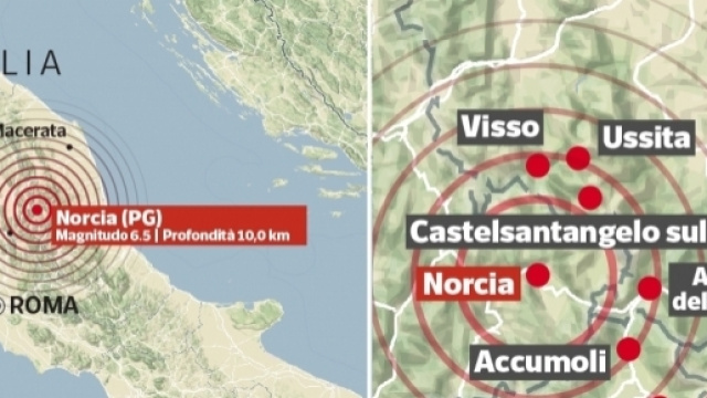 La scossa di magnitudo 6.5/7.1, registrata a Norcia, &egrave; la scossa pi&ugrave; forte degli ultimi decenni in Italia.