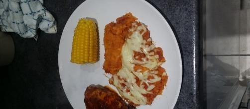 Recipe: Sweet potato mash with pepper and pork loin with tomato sauce