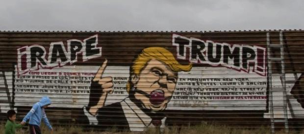 À Tijuana (Baja California), l'effigie de Trump est omniprésente, mais certes pas pour le glorifier À Tijuana (Baja California), l'effigie de Trump est omniprésente, mais certes pas pour le glorifier
