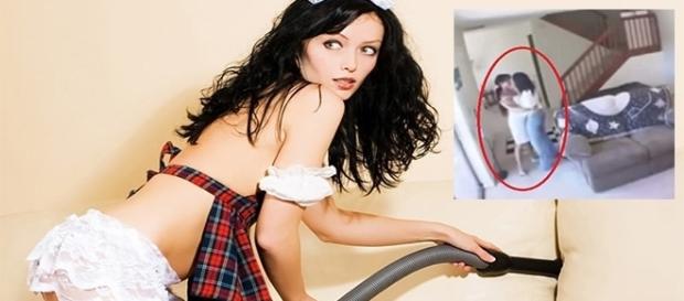 Marido se surpreende ao ver que esposa o traía com a empregada Marido se surpreende ao ver que esposa o traía com a empregada