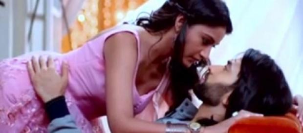 Surbhi Chandna with Shivaye in Ishqbaaz (Youtube screengrab) Surbhi Chandna with Shivaye in Ishqbaaz (Youtube screengrab)