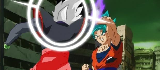Zamasu aplicando la asombrosa nueva técnica Zamasu aplicando la asombrosa nueva técnica