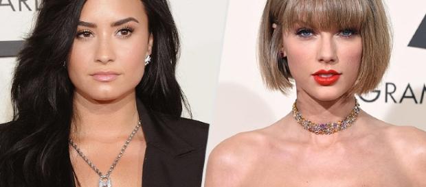 Demi Lovato e Taylor Swift / Imagens: Reprodução People Magazine Demi Lovato e Taylor Swift / Imagens: Reprodução People Magazine