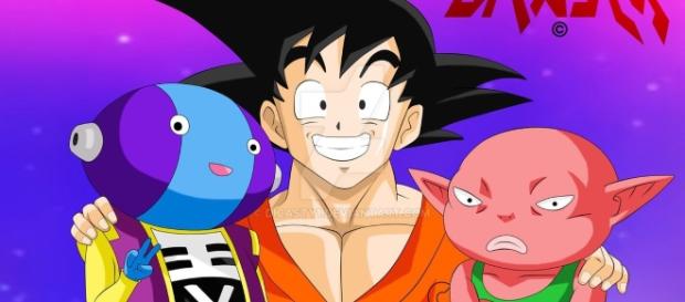 Fan art de Dicasty sobre Zeno, Monaka y Goku Fan art de Dicasty sobre Zeno, Monaka y Goku