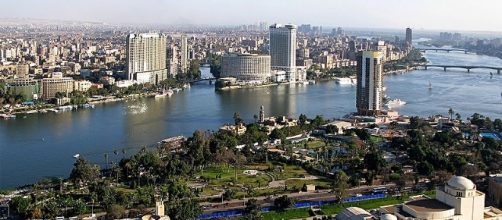 Il Cairo, capitale dell'Egitto, attraversata dal Nilo