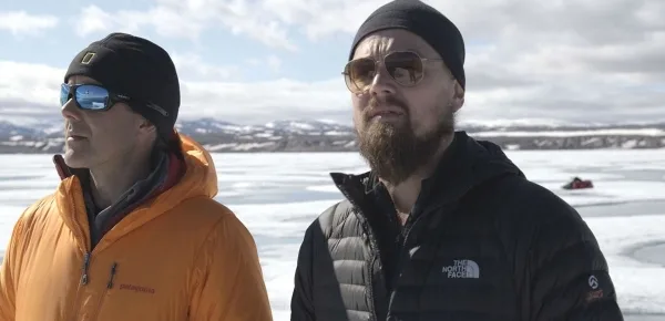 Leonardo DiCaprio in una scena del documentario - newscinema.it