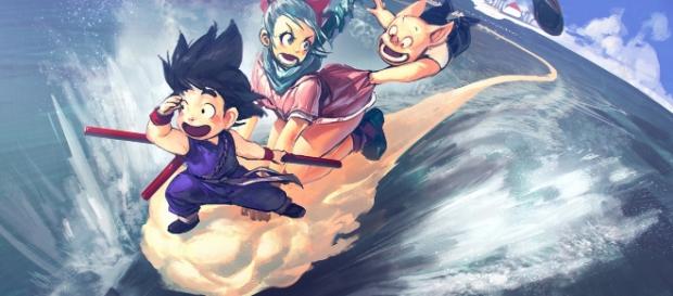 creditos de imagen Goku, Bulma creditos de imagen Goku, Bulma
