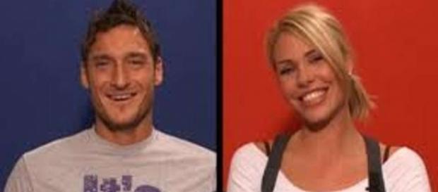 Francesco Totti e Ilary Blasi durante il confronto a Le Iene Francesco Totti e Ilary Blasi durante il confronto a Le Iene