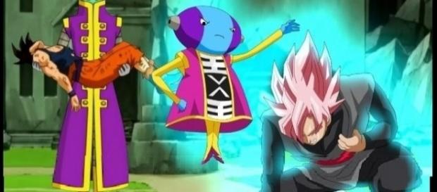 Zeno interviniendo en el futuro de Trunks en un fan art Zeno interviniendo en el futuro de Trunks en un fan art