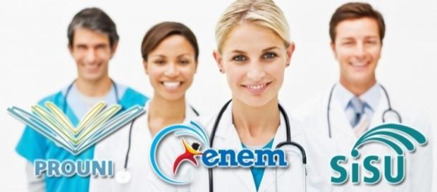 Medicina é o curso mais concorrido. Medicina é o curso mais concorrido.