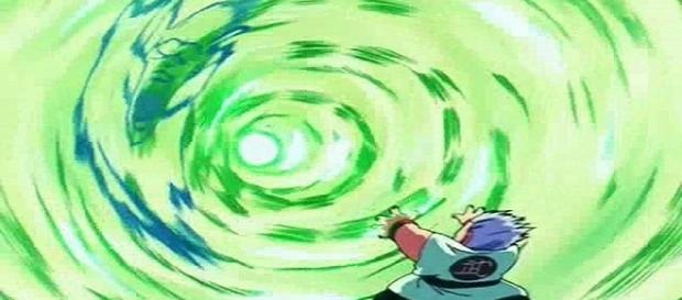Momento de Dragon Ball en que Pikoro Dai-Maoh es encerrado por el Maestro Mutaito con la referida técnica. Momento de Dragon Ball en que Pikoro Dai-Maoh es encerrado por el Maestro Mutaito con la referida técnica.