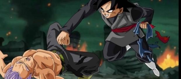 Trunks del futuro luchando contra Black Trunks del futuro luchando contra Black