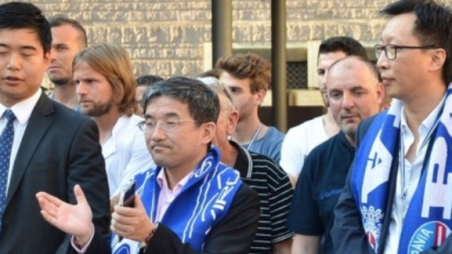 Il presidente e il vice presidente del Pavia Calcio, ufficialmente fallito