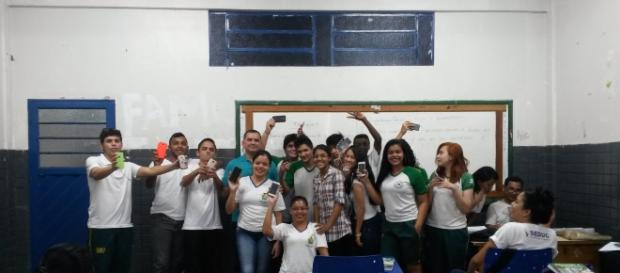 Sala de aula, Ensino Médio, no Colégio Josué de Cláudio de Souza Neto Sala de aula, Ensino Médio, no Colégio Josué de Cláudio de Souza Neto