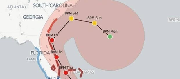 Le parcours de l'ouragan Matthew : il pourrait, sous l'influence de celui de Nicole, revenir sur la Floride la semaine prochaine Le parcours de l'ouragan Matthew : il pourrait, sous l'influence de celui de Nicole, revenir sur la Floride la semaine prochaine