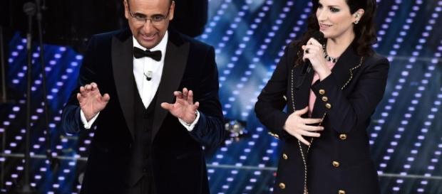 Sanremo 2017, Laura Pausini co-conduttrice Sanremo 2017, Laura Pausini co-conduttrice
