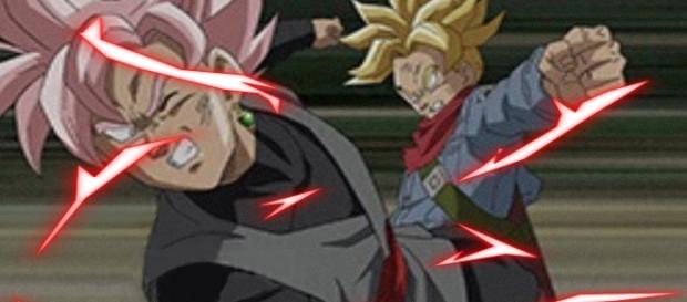 Black Gokú Rose vs Trunks del futuro Black Gokú Rose vs Trunks del futuro