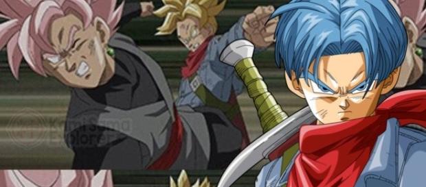 Imagen oficial del episodio 61 junto con un fan art de Trunks Imagen oficial del episodio 61 junto con un fan art de Trunks