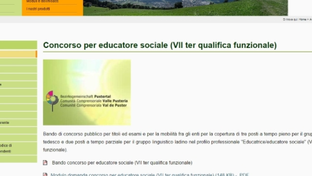 Concorso pubblico 5 educatori professionali