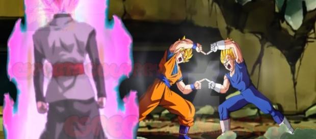 Goku y Vegeta a punto de fusionarme en el episodio 66 Goku y Vegeta a punto de fusionarme en el episodio 66