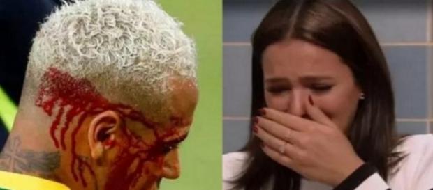 Neymar é agredido durante partida Neymar é agredido durante partida