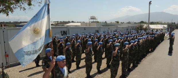 Cascos Azules argentinos (Foto: Ministerio de Defensa) Cascos Azules argentinos (Foto: Ministerio de Defensa)