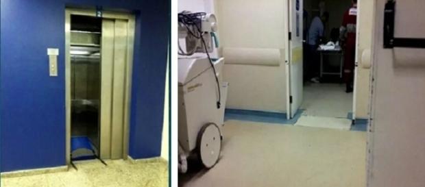Elevador de Hopsital cai no Rio e deixa dois feridos. Elevador de Hopsital cai no Rio e deixa dois feridos.