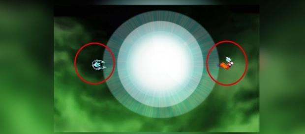 FanArt de "Raas" de Goku y Vegeta separándose. FanArt de "Raas" de Goku y Vegeta separándose.