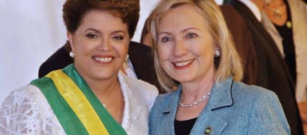 Hillary já esteve com Dilma quando brasileira foi eleita Hillary já esteve com Dilma quando brasileira foi eleita