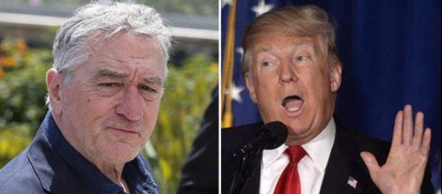 L'attore Robert De Niro e Donald Trump L'attore Robert De Niro e Donald Trump
