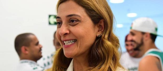 Leila Pereira, presidente da Crefisa/FAM, se reaproximou do Palmeiras Leila Pereira, presidente da Crefisa/FAM, se reaproximou do Palmeiras