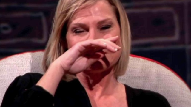 Simona Ventura in lacrime da Maurizio Costanz