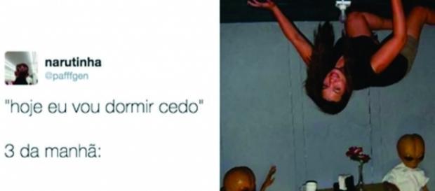 Hoje vou dormir cedo, “soquenão” Hoje vou dormir cedo, “soquenão”
