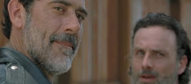 Negan comes knocking 'The Walking Dead' season 7 episode 4 (via YouTube amc) Negan comes knocking 'The Walking Dead' season 7 episode 4 (via YouTube amc)