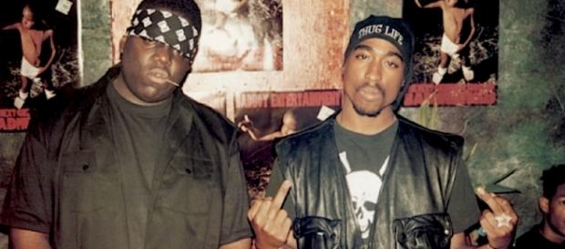Notorious B.I.G. e Tupac Shakur. Notorious B.I.G. e Tupac Shakur.