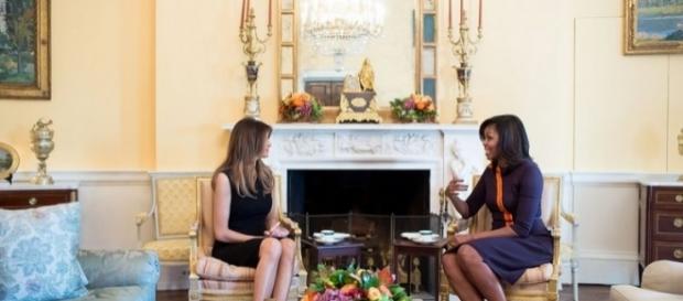 Rencontre entre Melania Trump et Michelle Obama. Crédits : Chuck Kennedy / The White House Rencontre entre Melania Trump et Michelle Obama. Crédits : Chuck Kennedy / The White House