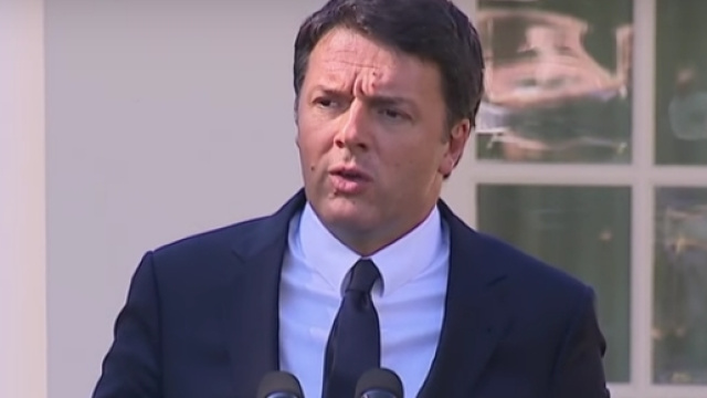 Il presidente del Consiglio, Matteo Renzi