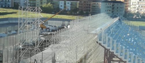 Il settore curva Sud dello stadio "Ezio Scida".
