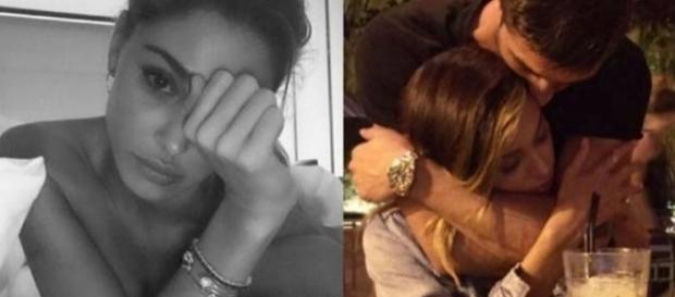 Belen Rodriguez e Andrea Iannone abbracciati Belen Rodriguez e Andrea Iannone abbracciati