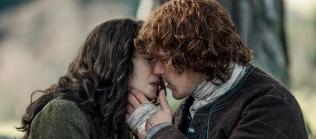 Jamie e Claire instantes antes da separação Jamie e Claire instantes antes da separação