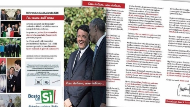 Lettera di Renzi agli Italiani residenti all'estero | Tito di Persio