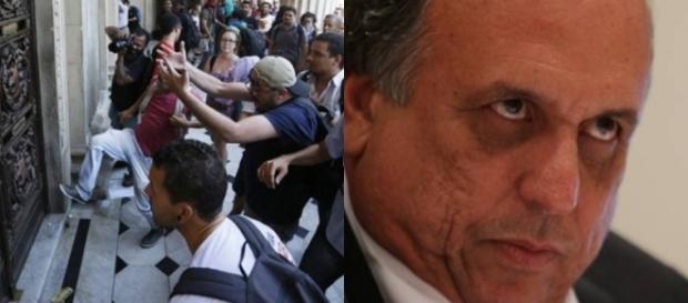 Alerj colocou grades para evitar protestos dos servidores Alerj colocou grades para evitar protestos dos servidores
