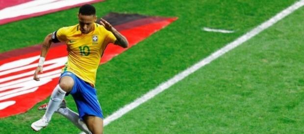 Neymar celebra su gol en la victoria 3-0 frente a la Selección Argentina Neymar celebra su gol en la victoria 3-0 frente a la Selección Argentina